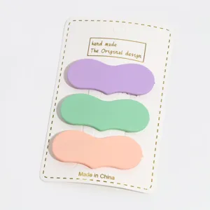 Candy color sweet hair clips set cute bangs side clip daily styling hair accessories fresh