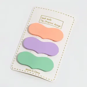 Candy color seamless bangs clips sweet hair accessories set for daily fresh styling chic