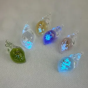 Pendentif coquillage lumineux accessoires de bijoux DIY pour chaîne de téléphone et boucles
