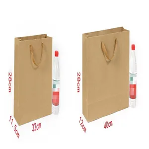 Kraftpapier Geschenktüten mit Griffen, langlebige Tragetaschen für Einzelhandel Verpackung.