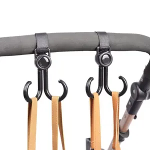 Universele kinderwagen haken dubbele ophanging riem buggy accessoires handvat tassen