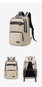 Men business casual backpack multi-functional waterproof travel laptop school bag daily
