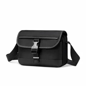 Men's Waterproof Nylon Crossbody Bag Multi-Pocket Casual Shoulder Bag Urban Minimalist Sling Bag Daily Commute