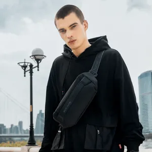 Men tactical chest bag waterproof casual shoulder crossbody bag for urban daily commute stylish