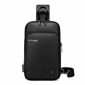 Herren Multifunktionale Brusttasche Wasserdicht Große Kapazität Umhängetasche Geschäft Pendeln Einzelne Schultertasche