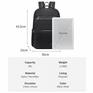 Men business backpack travel multi-functional waterproof large capacity laptop backpack for daily commute.