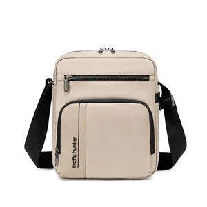 Men's Waterproof Nylon Crossbody Bag Multifunctional Casual Business Shoulder Messenger Bag Daily Commute Travel Pack