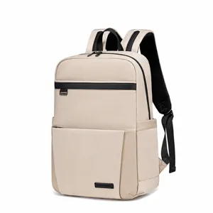 Zaino aziendale di fascia alta uomo viaggio multifunzionale in nylon per laptop cachi