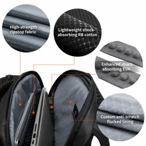 Multi-functional business laptop backpack for 15 inch travel, durable and stylish.