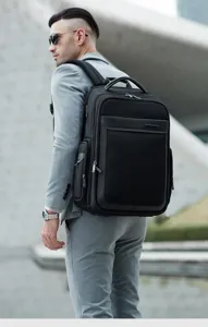 Grande zaino da lavoro per uomo, borsa per laptop da 17 pollici, viaggio e lavoro quotidiano.