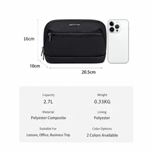 Arctic hunter new men's clutch bag fashion minimalist lightweight multi-functional organizer bag