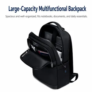 Men's business casual waterproof laptop backpack with multi-pocket and large capacity design.
