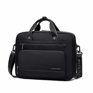 Men Waterproof Business Briefcase Large Capacity Laptop Bag Commuter Shoulder Messenger Bag For Office Travel