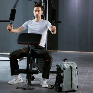 Waterdichte basketbal rugzak, grote capaciteit sport fitness reizen rugzak, grijze vrije tijd tas.