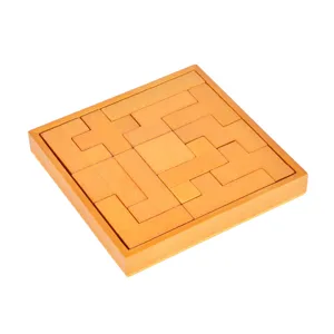 Wooden Puzzle Brain Teaser Game Pentomino Educational Toy Classic Logic Thinking Toy For Adults And Kids