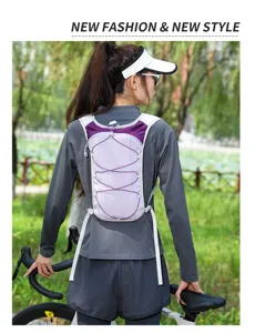 Leichter Outdoor-Fahrrad-Weste-Rucksack, atmungsaktiver Wander-Sport-Wasserbeutel.