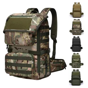Outdoor Tactical Backpack Large Capacity Waterproof Mountaineering Hiking Rucksack Travel Sports Bag For Men Women