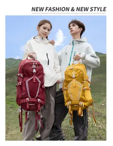 AZELA 36L waterproof outdoor mountaineering backpack for men and women travel hiking rucksack.