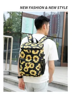 Large capacity insulated backpack for outdoor picnic and camping, portable cooler bag.