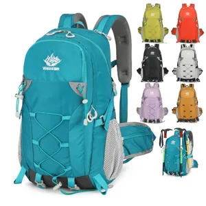 Zaino da Trekking all'Aperto di Grande Capacità Nylon Idrorepellente Borsa Sportiva per Campeggio Viaggi Escursionismo Zaino Traspirante Leggero