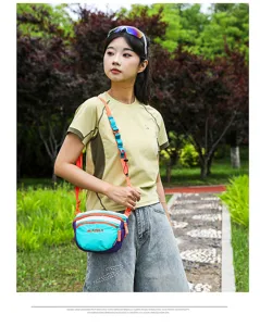 AZELA outdoor sports casual crossbody bag lightweight single shoulder bag for cycling travel.