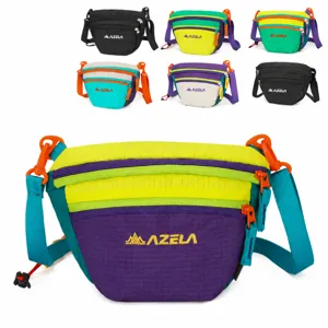 AZELA Lightweight Outdoor Crossbody Bag For Men Women Large Capacity Water Repellent Sports Shoulder Bag Cycling Hiking Casual Messenger Bag