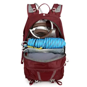 Outdoor Hiking Backpack Wear Resistant Nylon Sports Daypack Water Resistant Backpack Large Capacity Travel Backpack For Climbing Cycling Unisex Bags