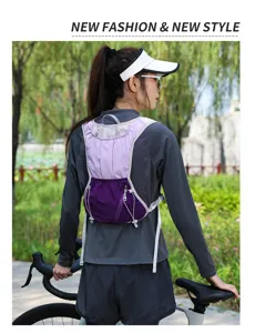Leichter atmungsaktiver Outdoor-Fahrradrucksack für Trailrunning und Sportdetails