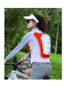 Lightweight outdoor cycling backpack sports hydration pack for running and hiking activities.