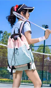 Leichter Kordelzug Sport Rucksack für Outdoor Fitness, lässige wasserdichte Fitnessstudio Tasche.