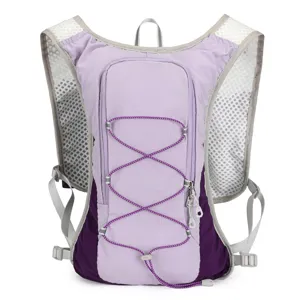 Leichter Trailrunning-Trinkrucksack, atmungsaktiver Mesh-Marathon-Wasserbeutel für Outdoorsport.