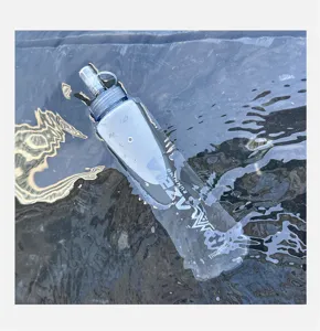 Collapsible soft running water flask 500ml portable outdoor sports bottle for hiking trekking