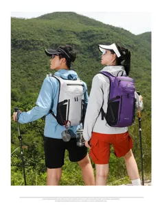 Leichter Outdoor Wanderrucksack Weste Stil Sport Lauf Rucksack fuer Damen und Herren 15l