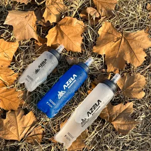 Faltbare TPU Soft Trinkflasche Zum Laufen Marathon Radfahren Wandern BPA Frei Tragbare Outdoor Sport Hydrationsflasche Softflask