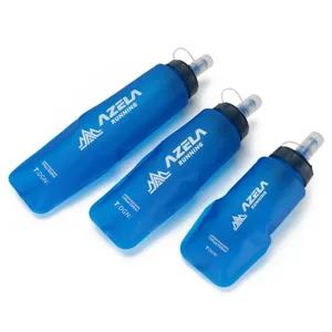Faltbare weiche Lauf-Trinkflasche Set 500ml 350ml 250ml für Outdoor Sport Marathon Radfahren.