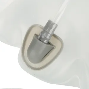 Portable cycling hydration bladder close-up view, PEVA outdoor sports water storage bag design.
