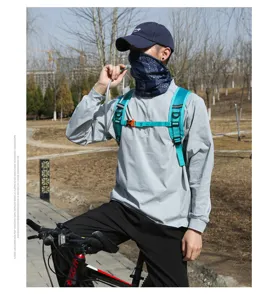 Outdoor cycling hydration backpack for hiking and travel, detail of straps and drinking tube.