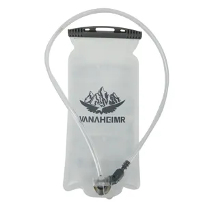 Portable outdoor hydration bladder, folding water storage bag for cycling hiking running.