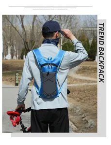 Outdoor cycling hydration backpack lightweight hiking sports water bag daypack for travel running