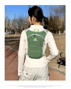 Leichter Outdoor-Laufrucksack Marathon-Trinkrucksack grüner Sportrucksack für Damen Herren