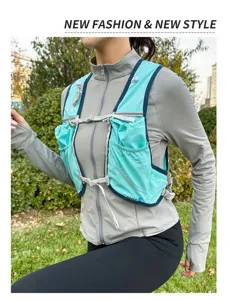 Leichter Lauf-Trinkvesten-Rucksack für Marathon-Outdoor-Sport atmungsaktives Mesh-Design Herren