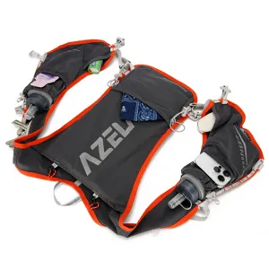 Leichter Lauf-Trinkrucksack Weste mit mehreren Taschen für Marathon und Outdoorsportarten.