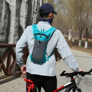 Outdoor cycling hydration backpack lightweight running sports backpack for men and women blue main