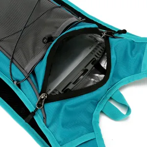 Outdoor cycling hydration backpack for running hiking and sports with breathable mesh design.