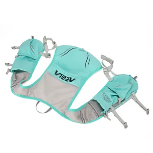 Minzgrüne Outdoor Lauf-Trinkweste Rucksack, 15L Kapazität atmungsaktives Mesh-Design für Marathon.