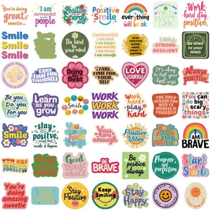 Waterproof positive affirmation stickers aesthetic motivational vinyl decals for laptop journal