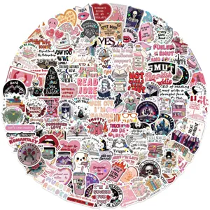 150pcs reading aesthetic waterproof stickers for laptop guitar luggage DIY decoration items