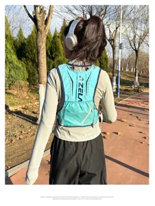Azela running hydration vest backpack for outdoor sports, marathon, hiking, cycling, lightweight.