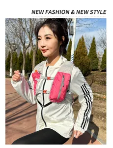 Lightweight outdoor running hydration backpack vest for marathon cycling sports, breathable.