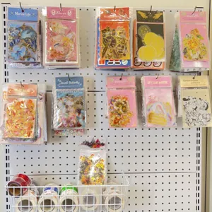 Gold foil PET waterproof transparent scrapbooking DIY decorative sticker packs collection